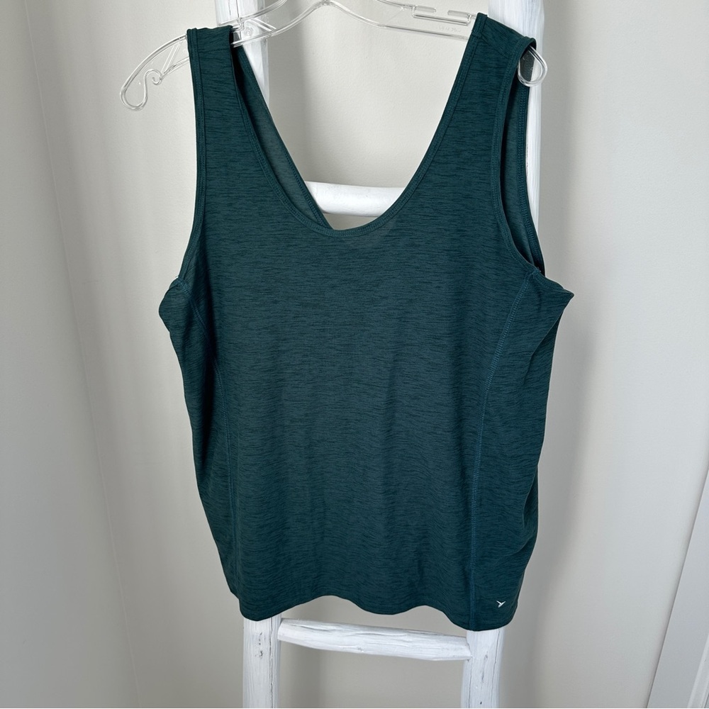 Old Navy Women's Dark Teal Athletic Tank Top Size XL